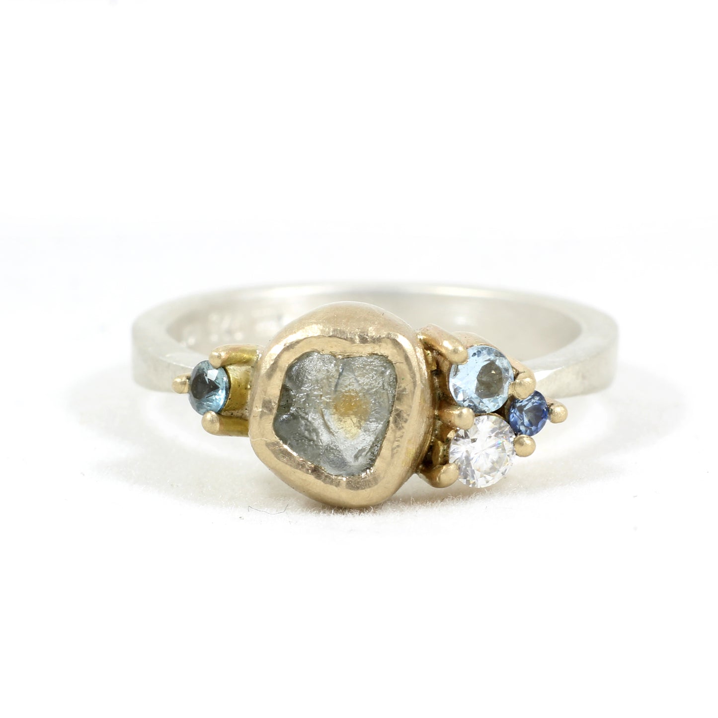 Montagne ring - Raw Montana Sapphire ring