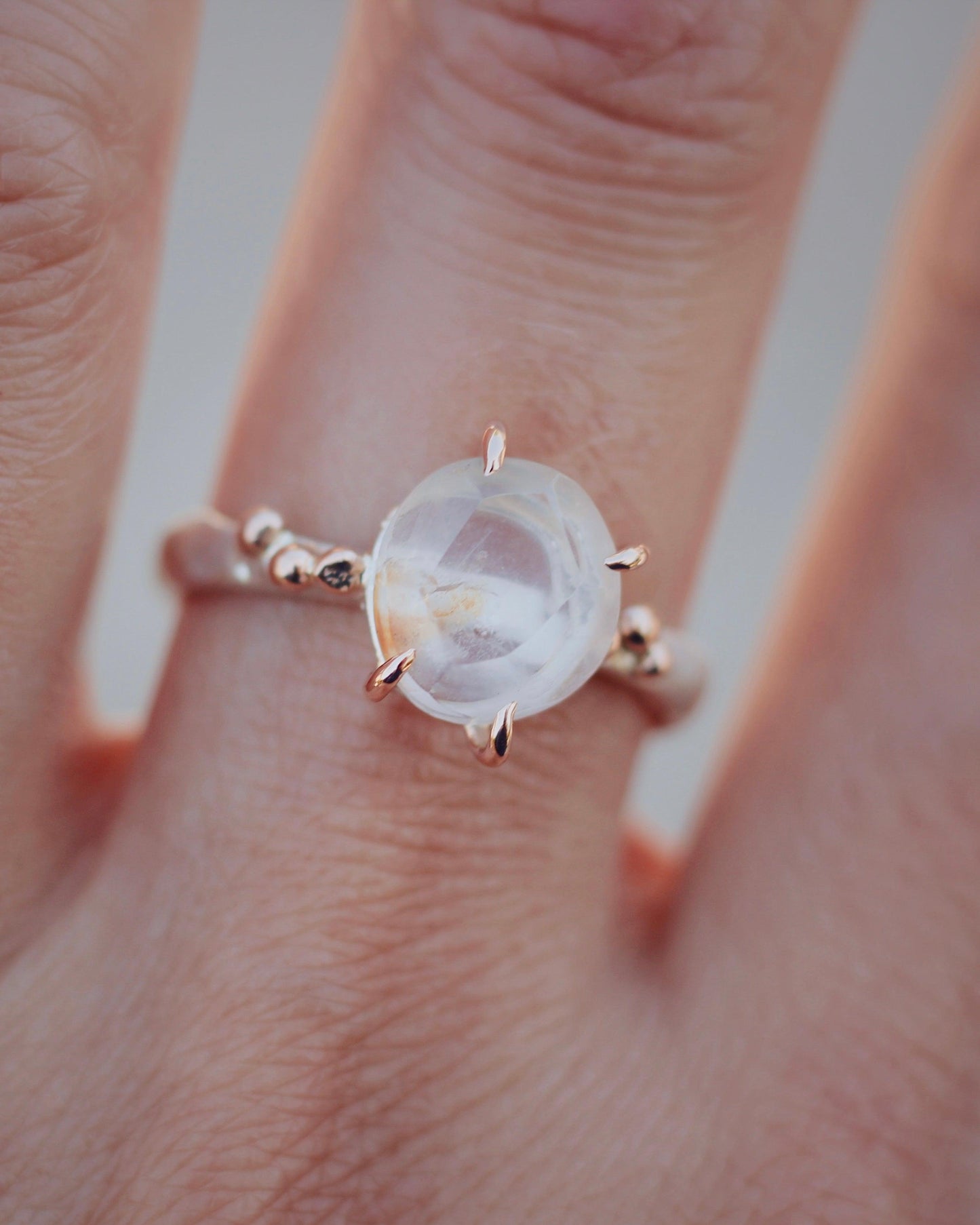 White Topaz Ring