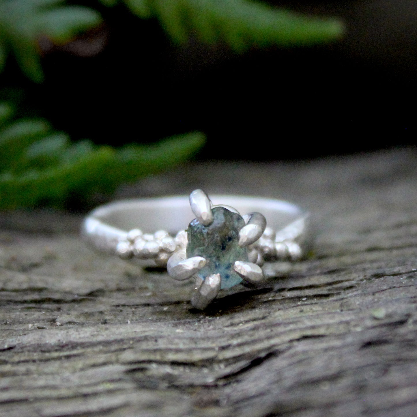 Montana Sapphire ring #5 - Forest Treasure