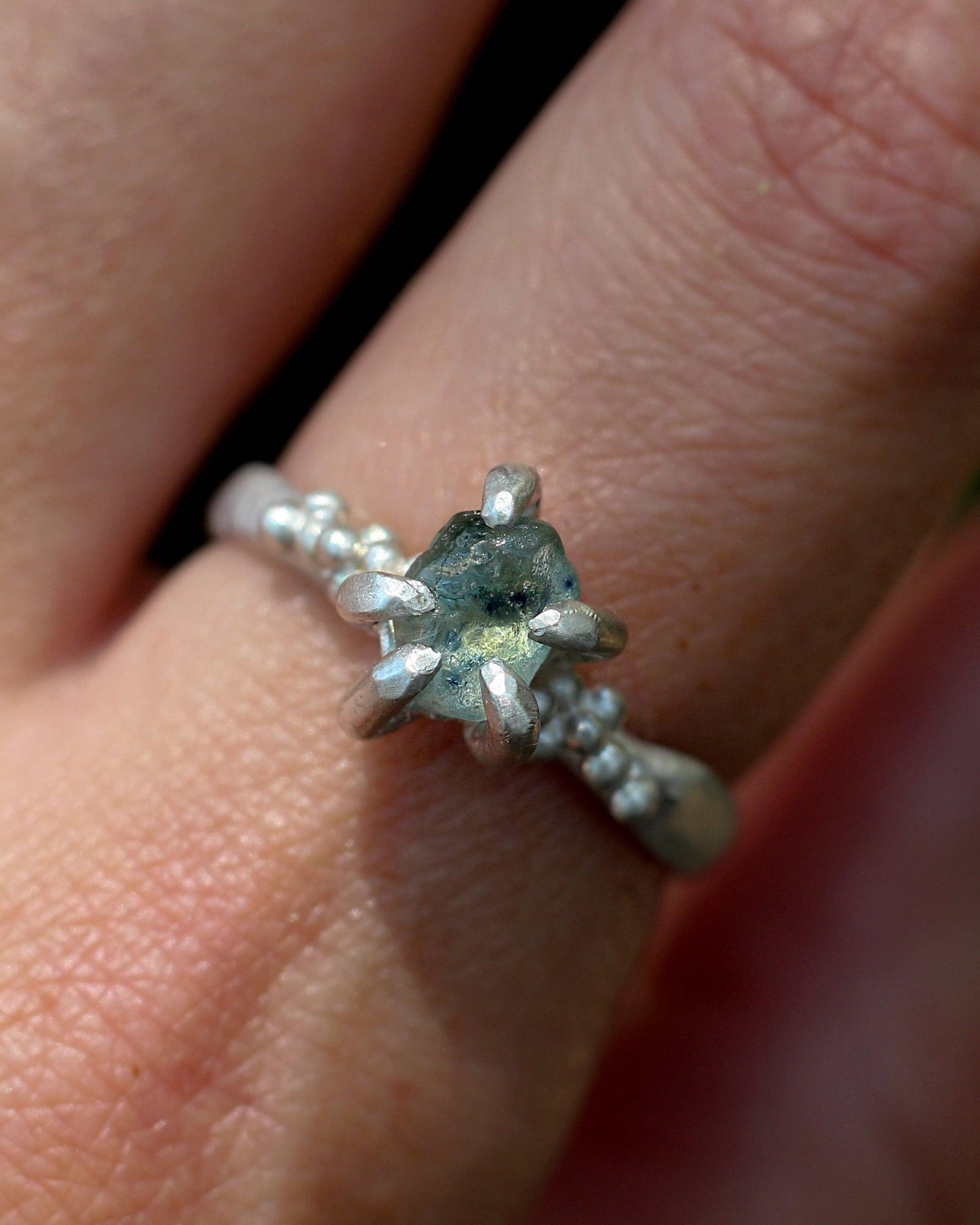 Montana Sapphire ring #5 - Forest Treasure