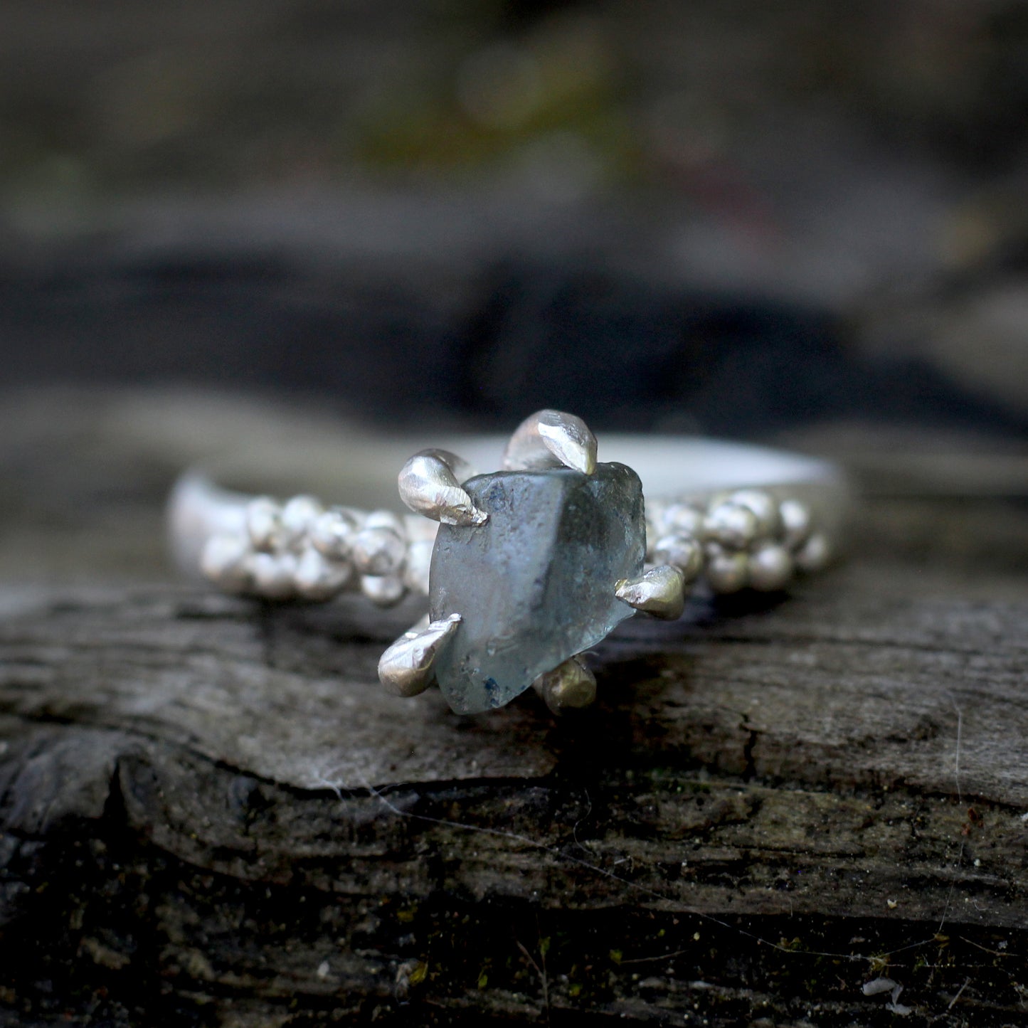 Montana Sapphire ring #2- Forest Treasure