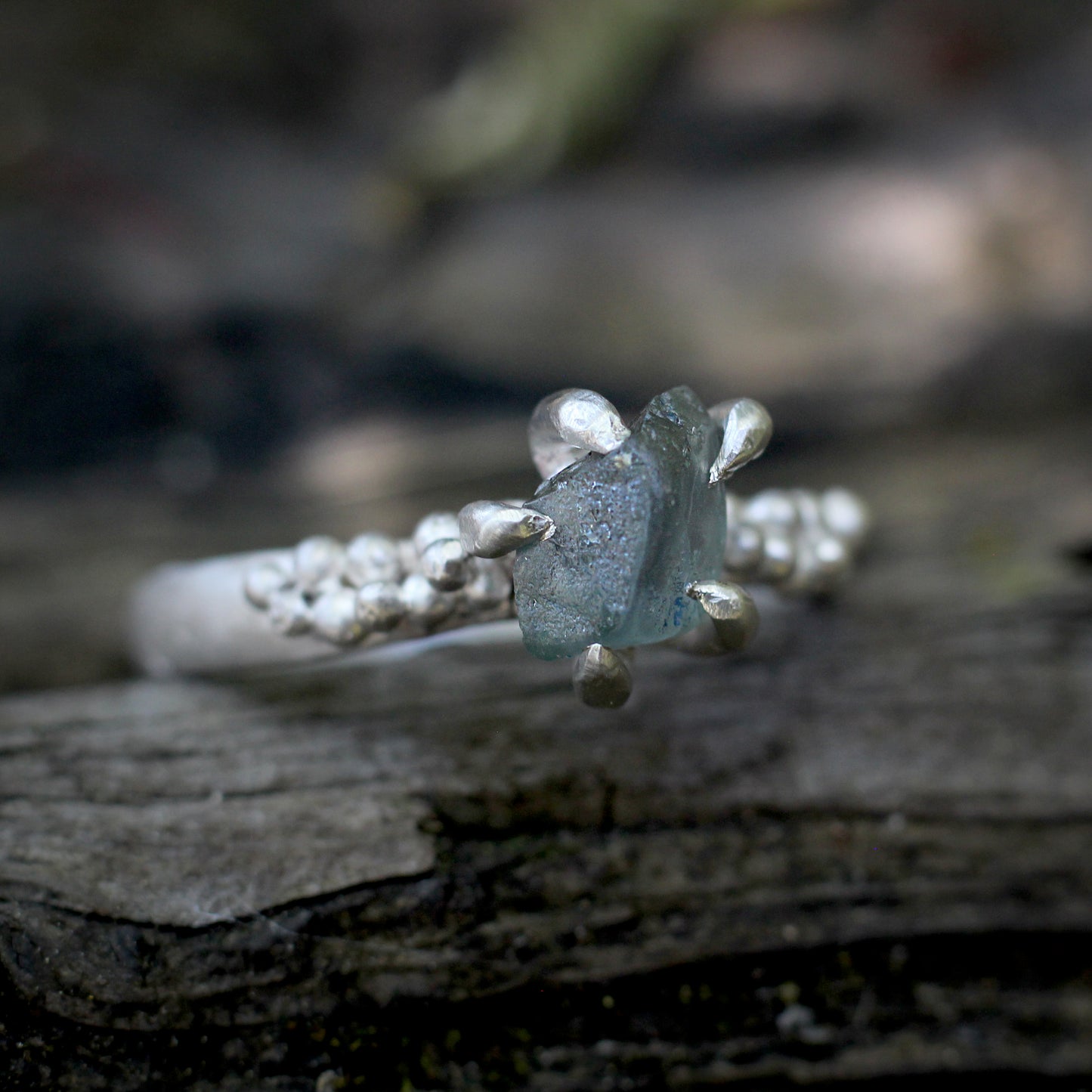 Montana Sapphire ring #2- Forest Treasure