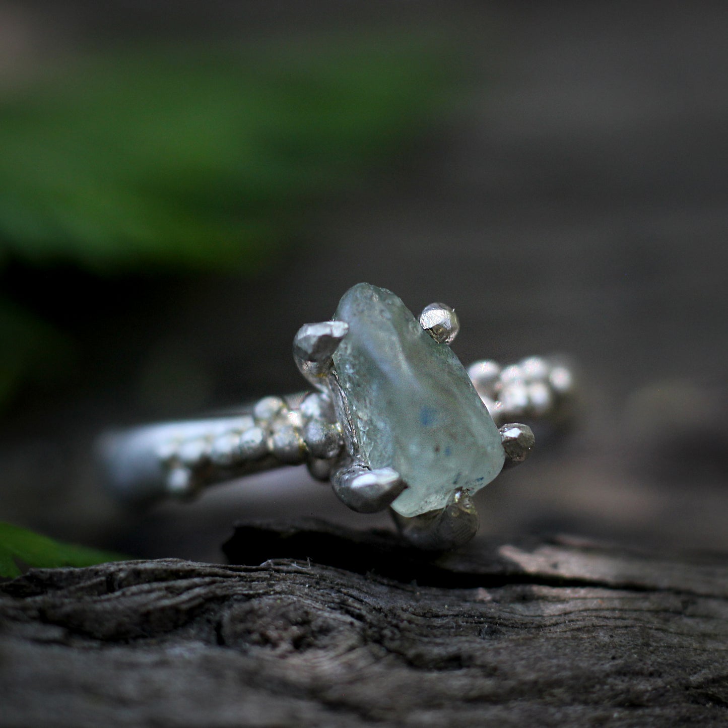 Montana Sapphire ring #1 - Forest Treasure