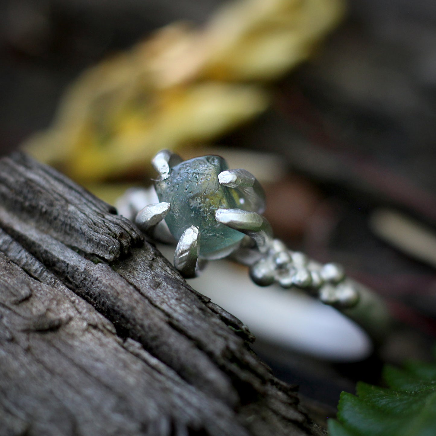 Montana Sapphire ring #4 - Forest Treasure