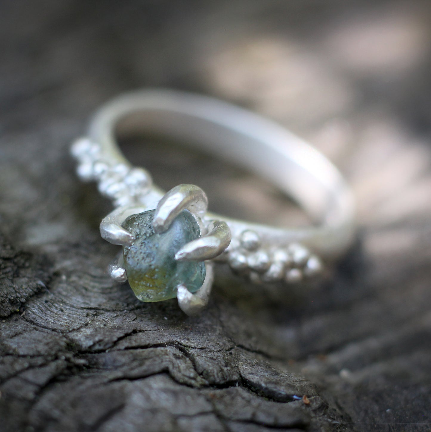 Montana Sapphire ring #4 - Forest Treasure