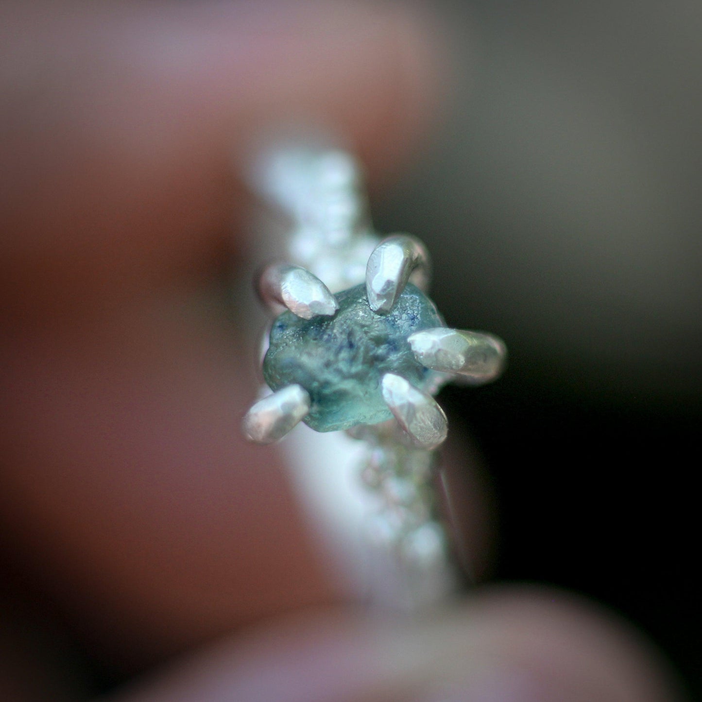 Montana Sapphire ring #5 - Forest Treasure