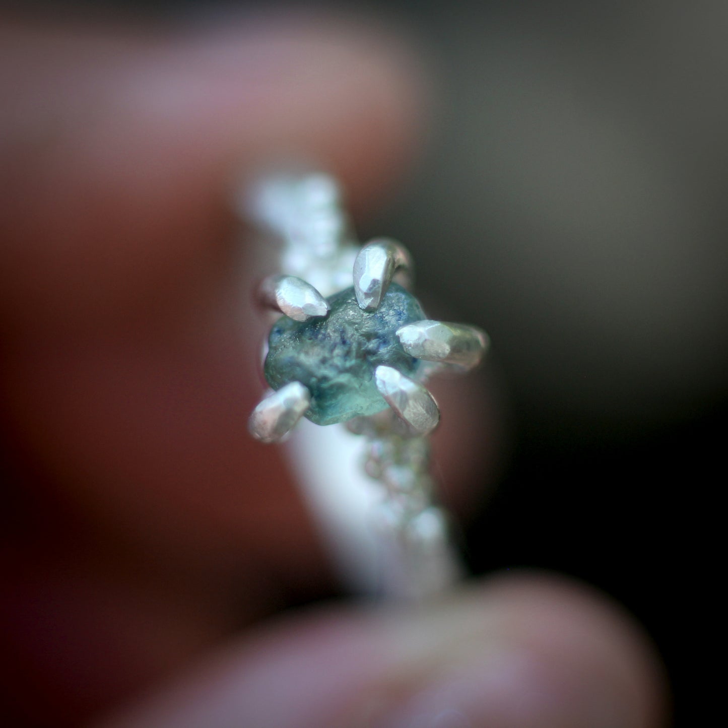 Montana Sapphire ring #5 - Forest Treasure