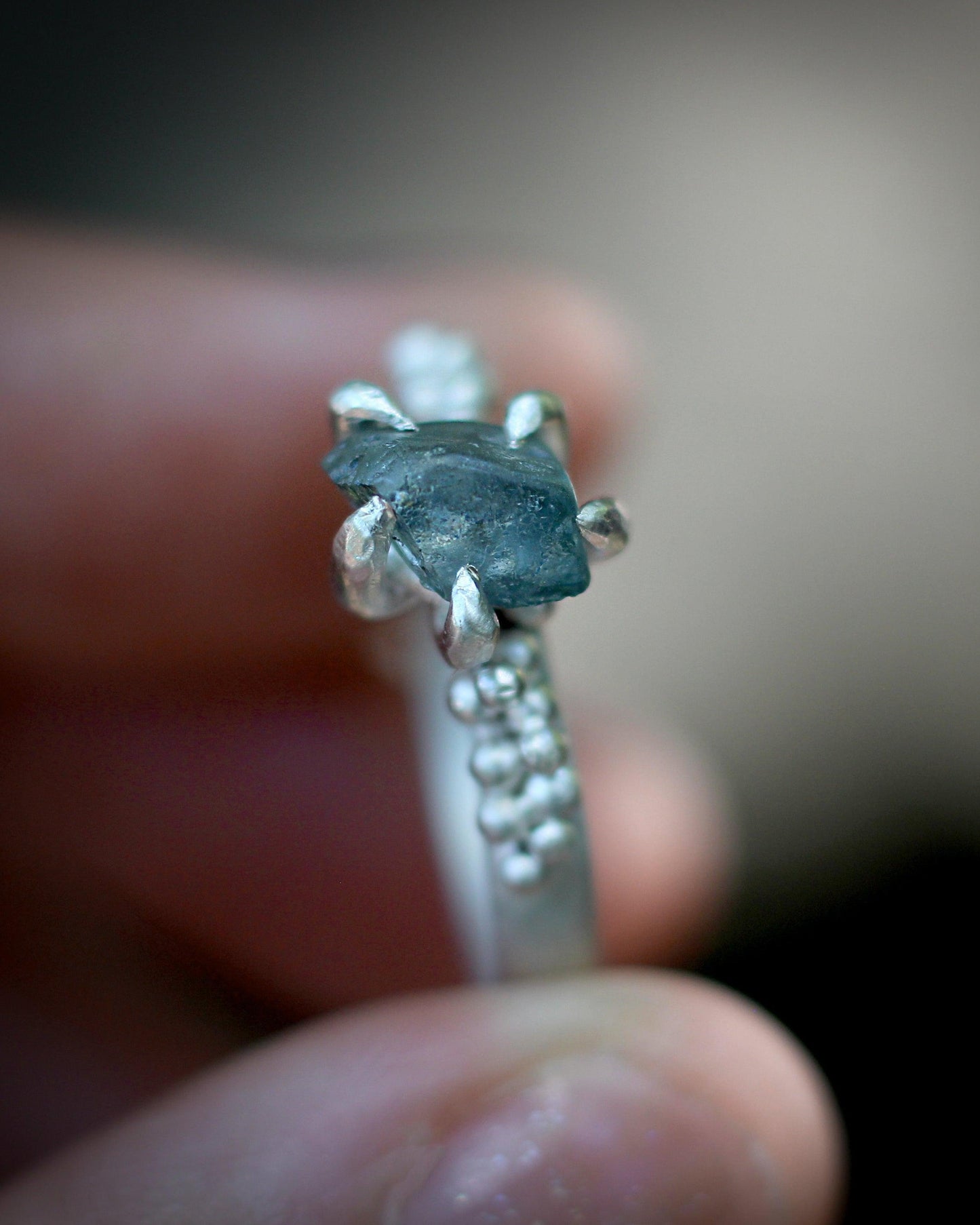 Montana Sapphire ring #2- Forest Treasure