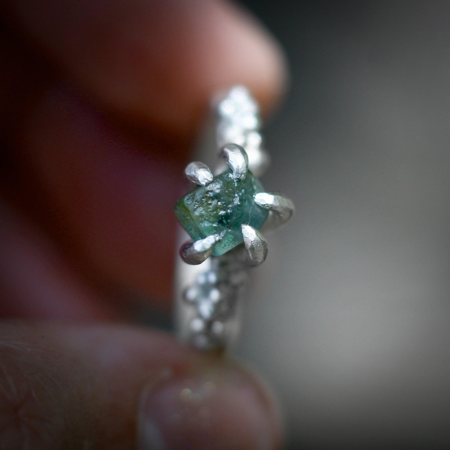 Montana Sapphire ring #4 - Forest Treasure