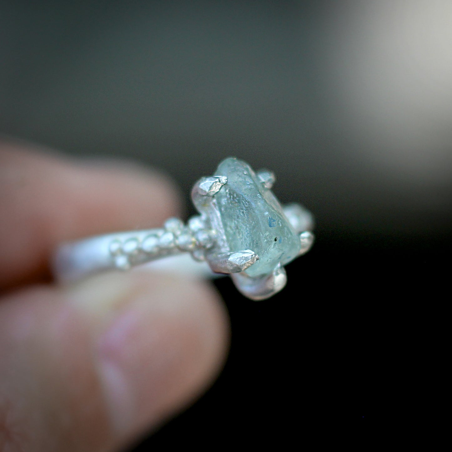 Montana Sapphire ring #1 - Forest Treasure
