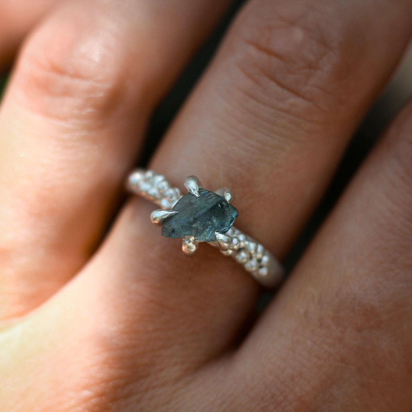 Montana Sapphire ring #2- Forest Treasure