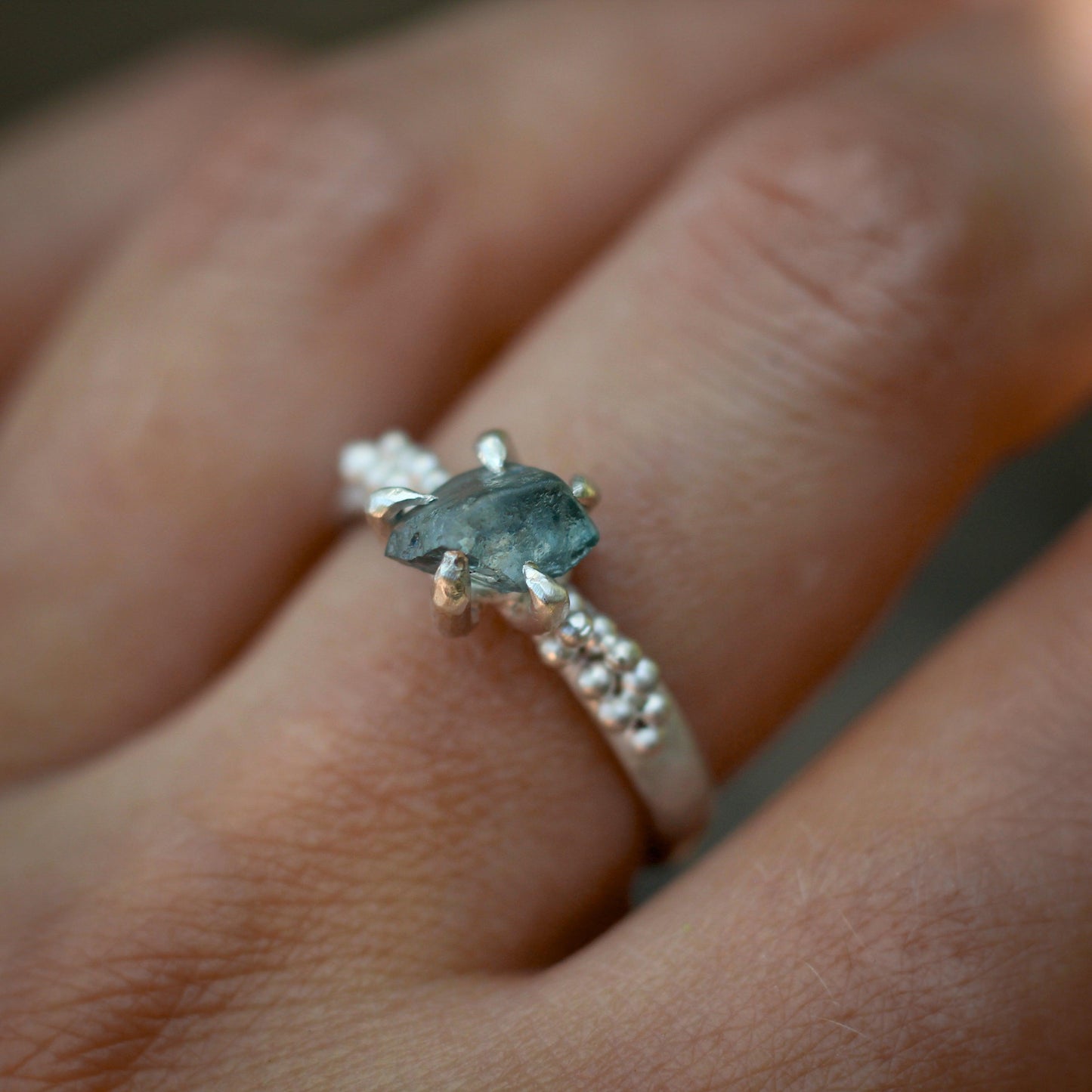 Montana Sapphire ring #2- Forest Treasure
