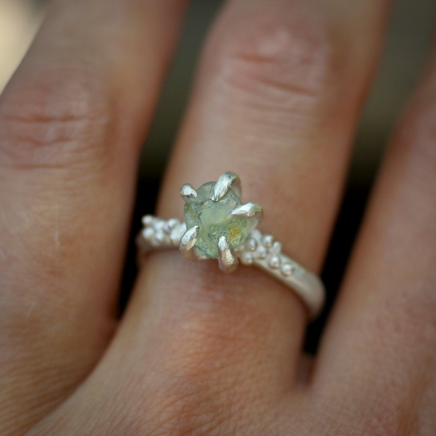 Montana Sapphire ring #3 - Forest Treasure