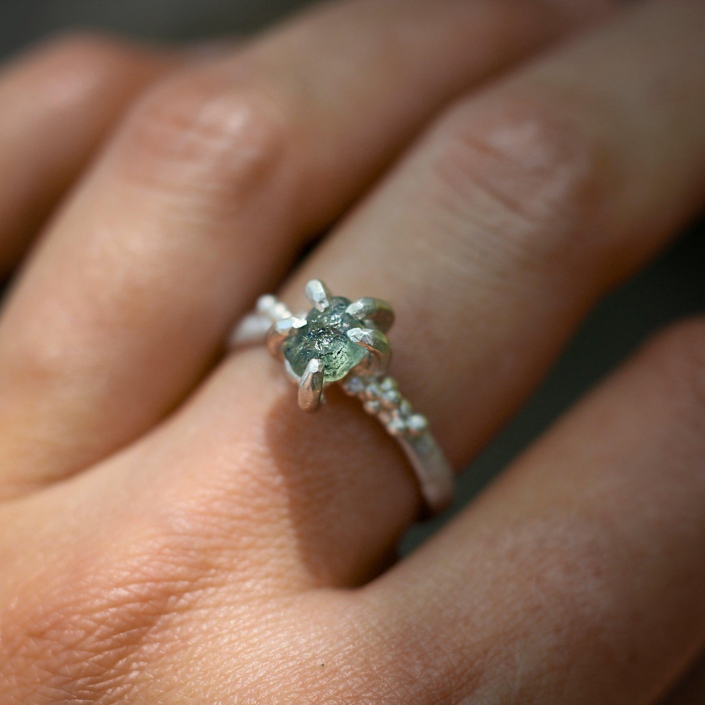 Montana Sapphire ring #5 - Forest Treasure