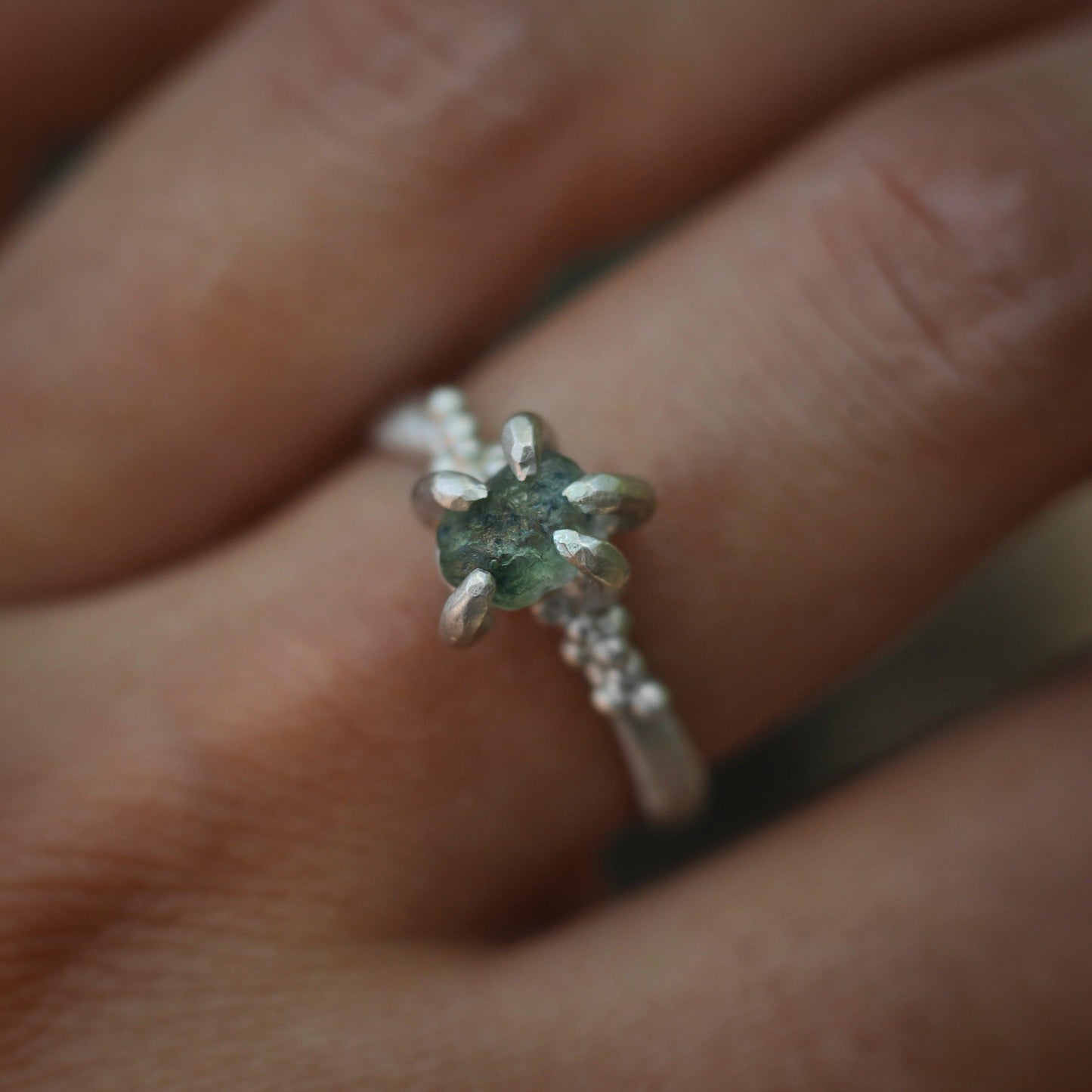 Montana Sapphire ring #5 - Forest Treasure