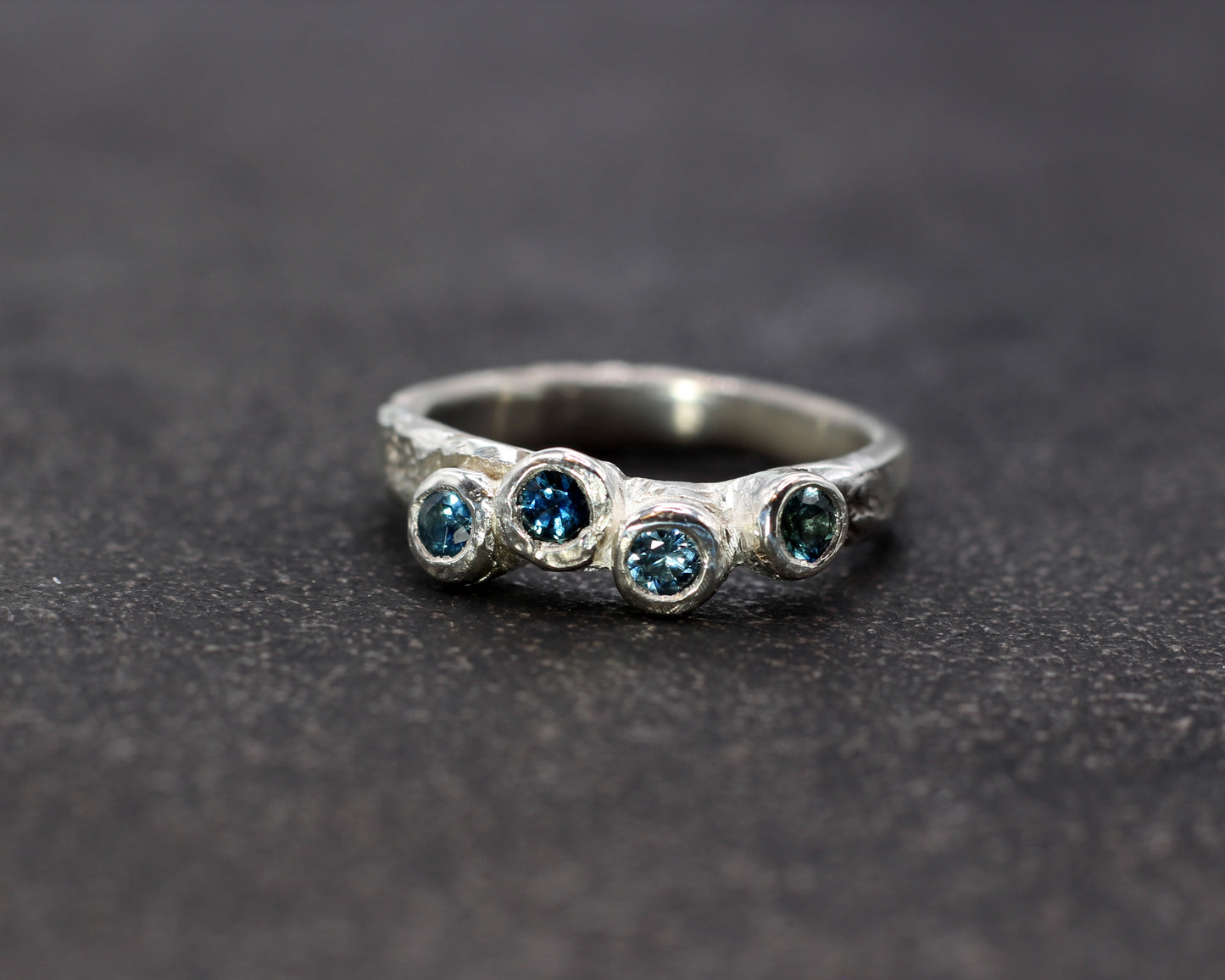 Australian Sapphire Barnacle Ring