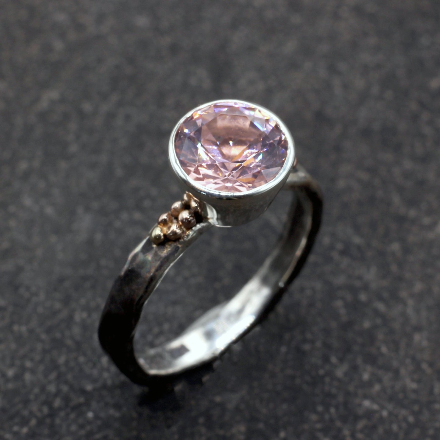 Lab Grown Pink Morganite Solitaire