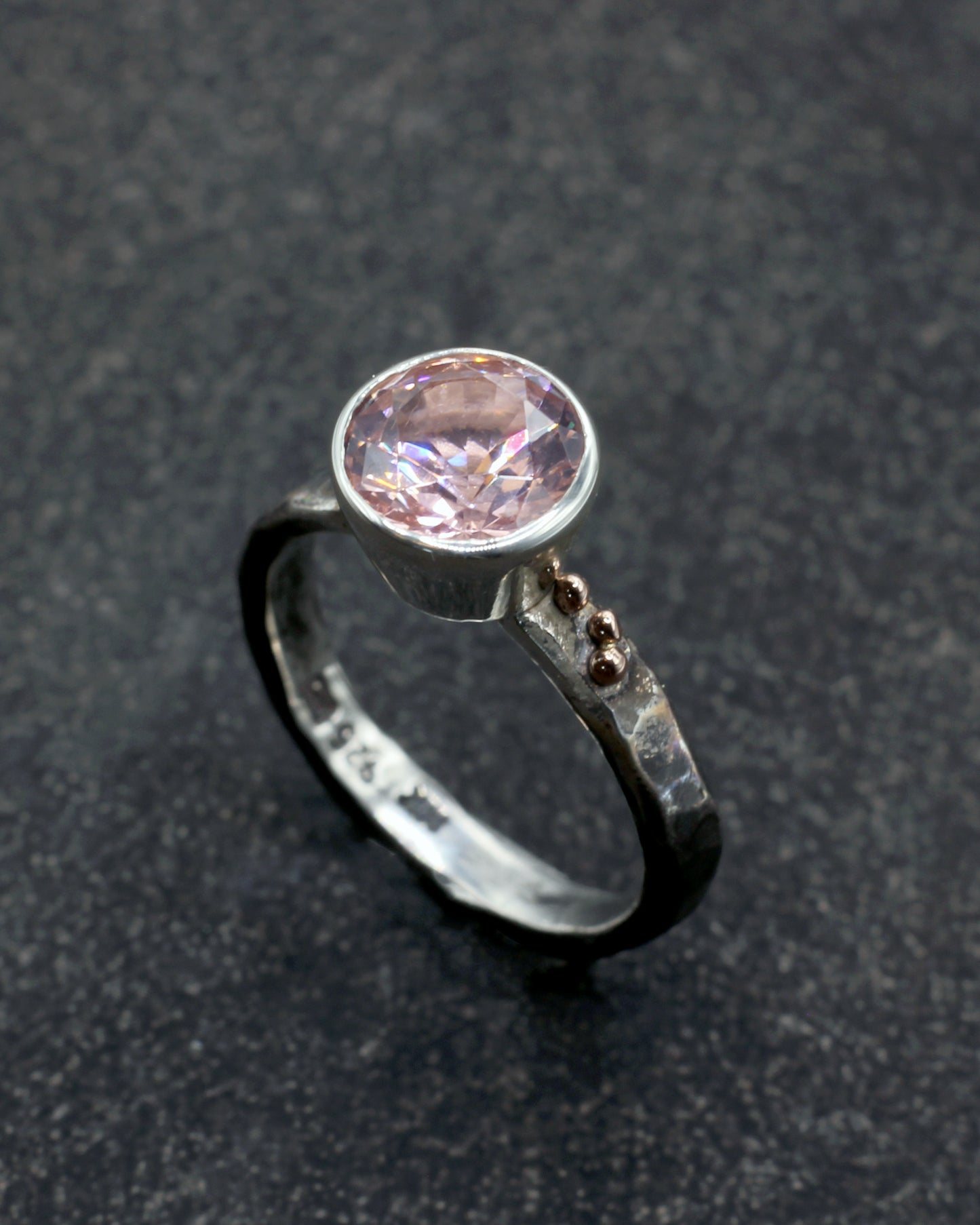 Lab Grown Pink Morganite Solitaire
