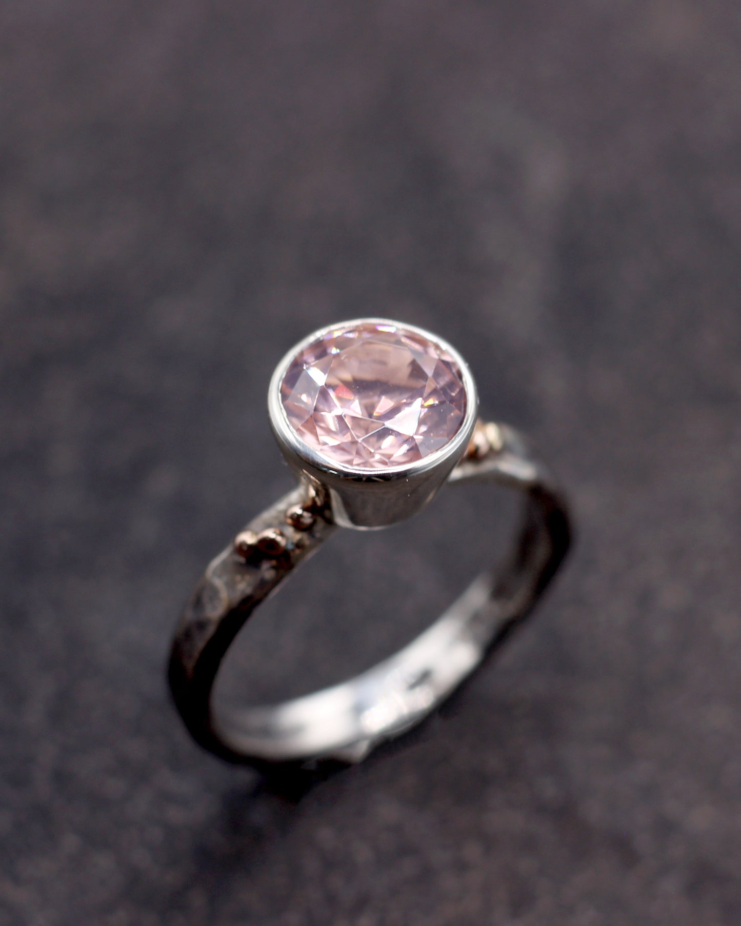 Lab Grown Pink Morganite Solitaire