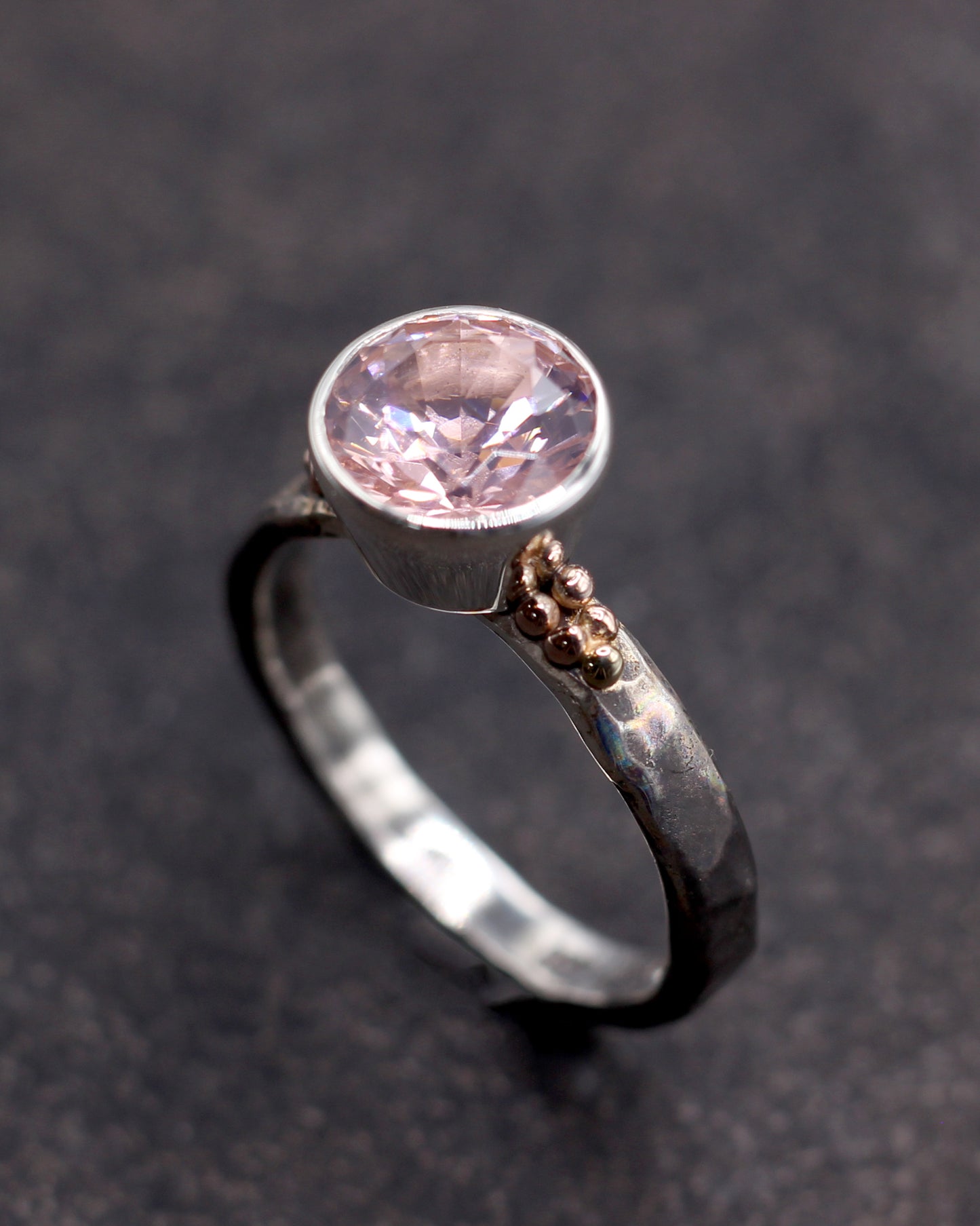 Lab Grown Pink Morganite Solitaire