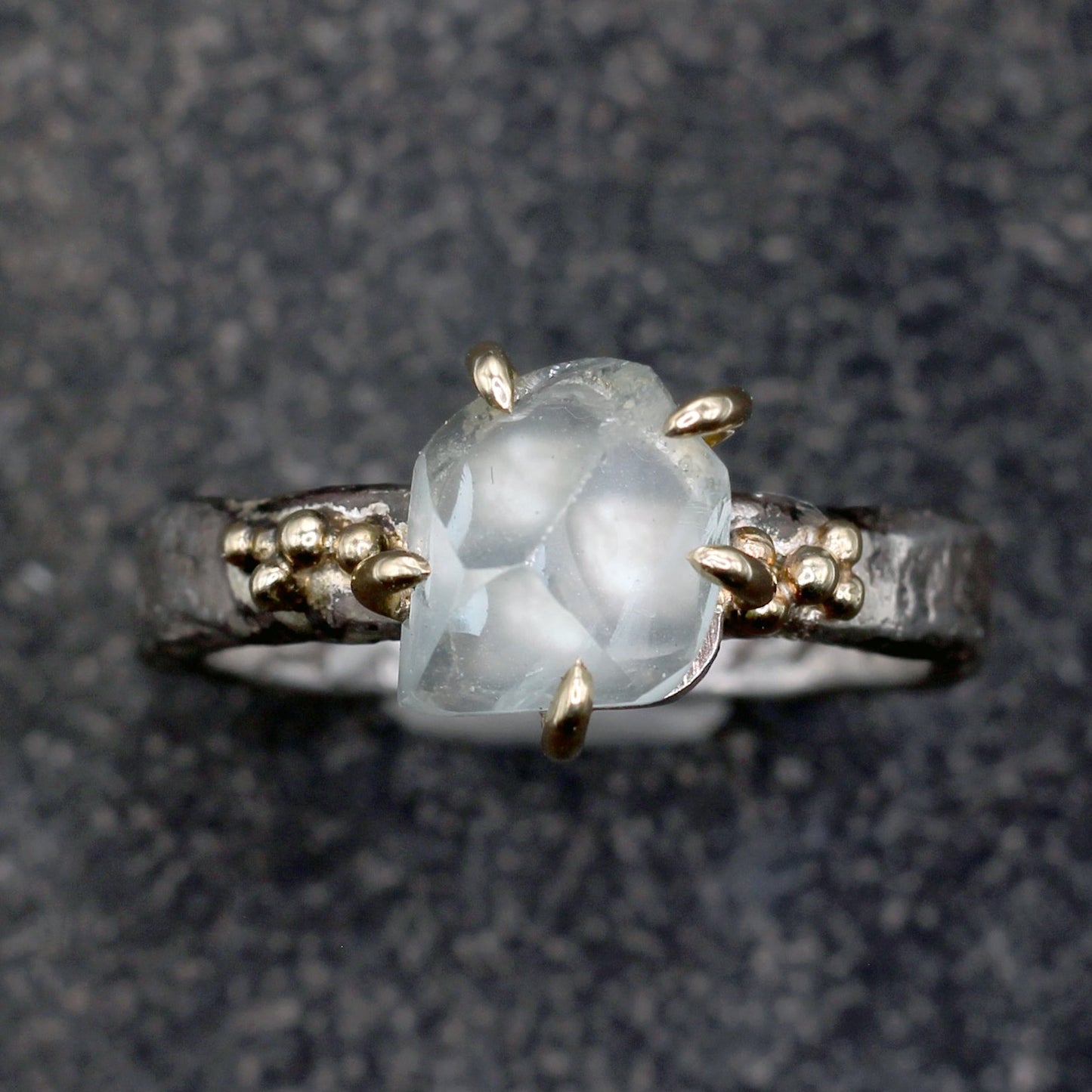 Aquamarine Forest Treasure Ring
