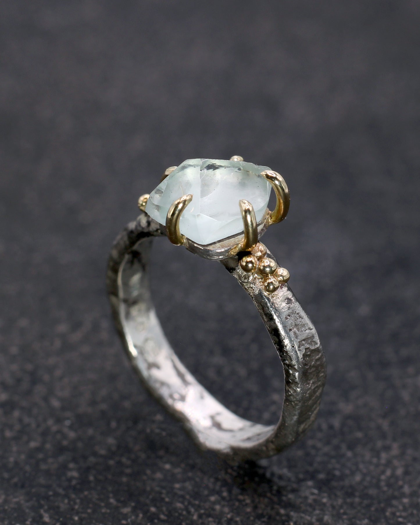 Aquamarine Forest Treasure Ring