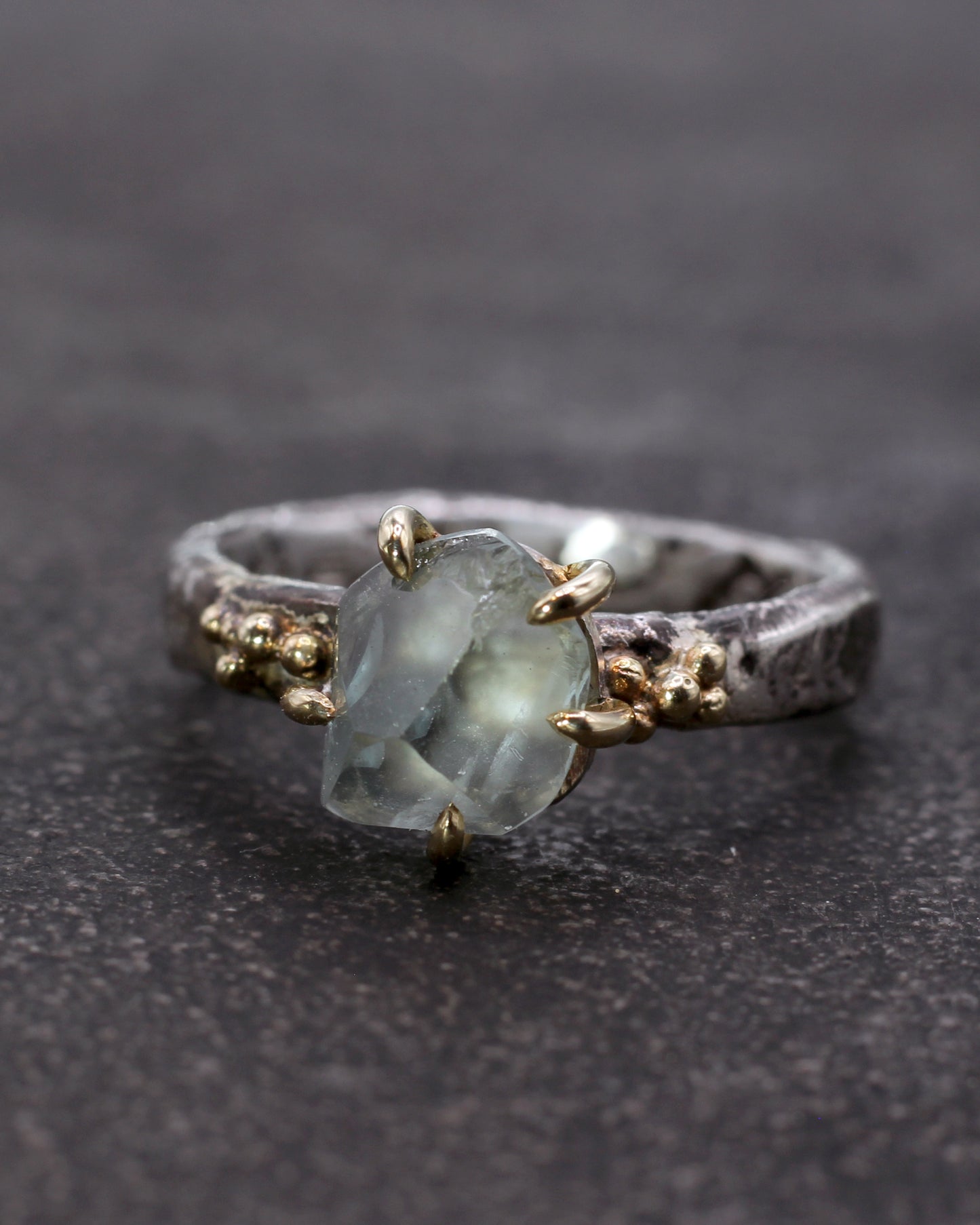 Aquamarine Forest Treasure Ring