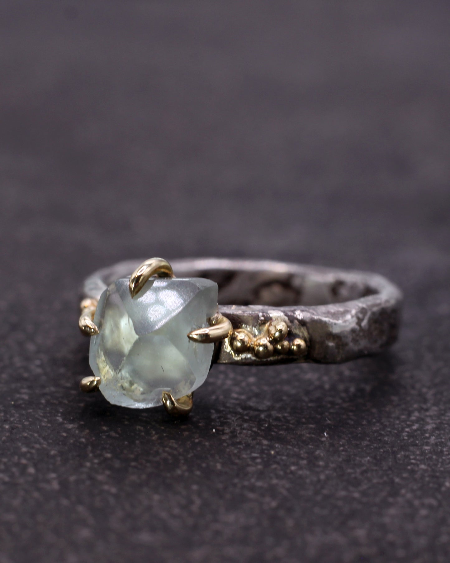 Aquamarine Forest Treasure Ring