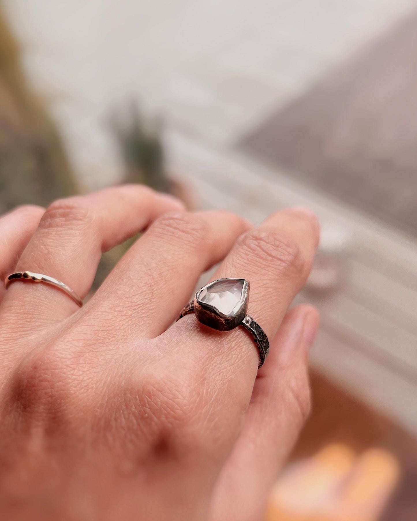 Crystal coffin Ring