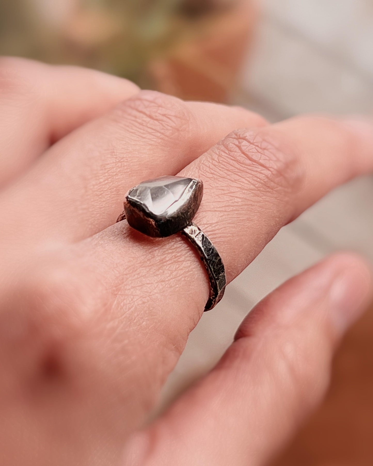 Crystal coffin Ring