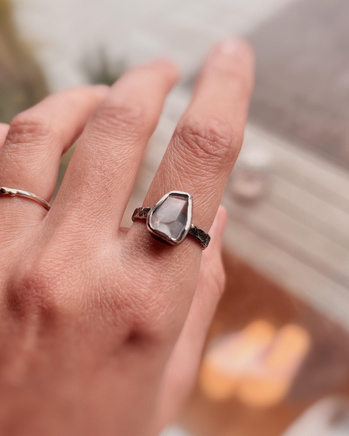 Crystal coffin Ring