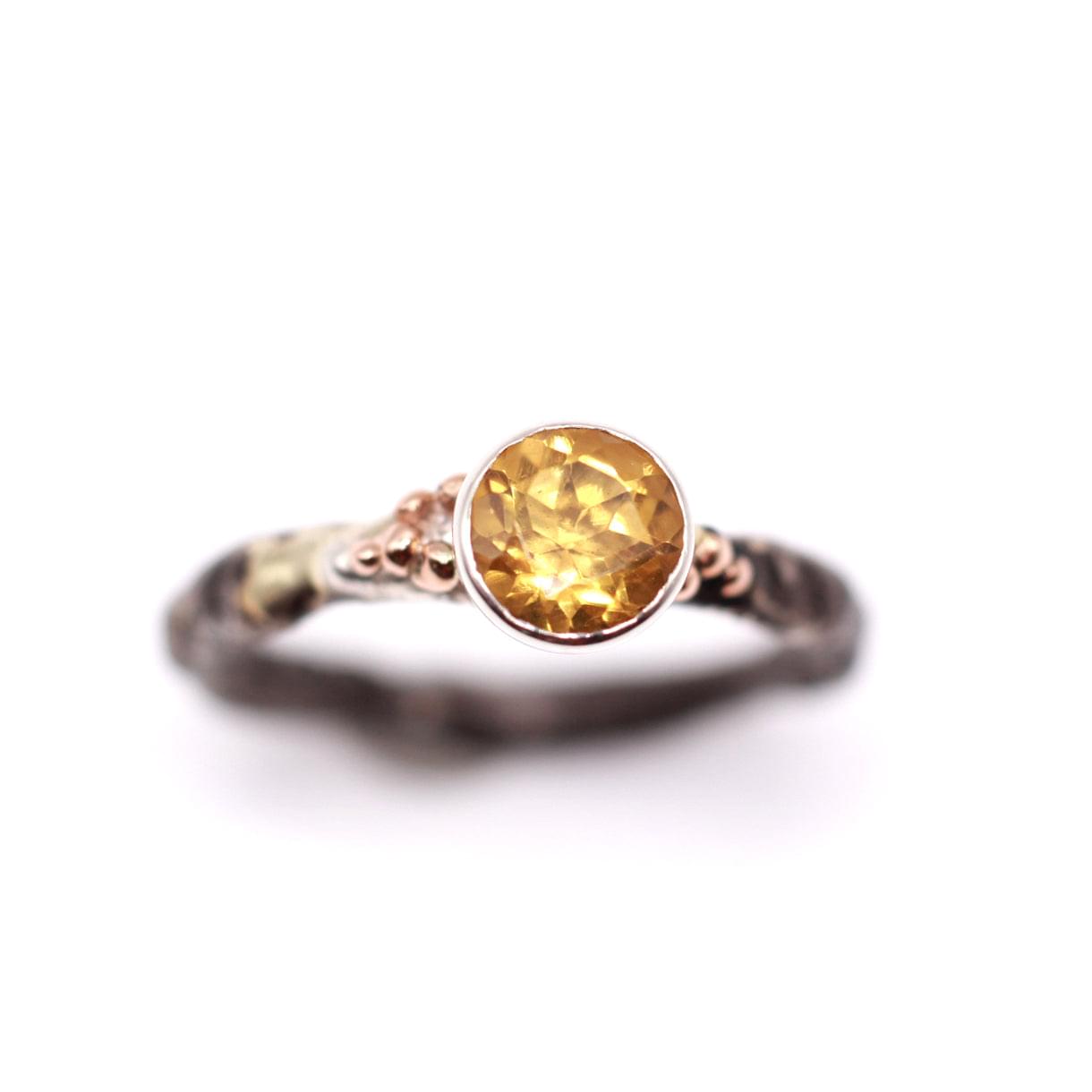 Citrine Bezel Ring
