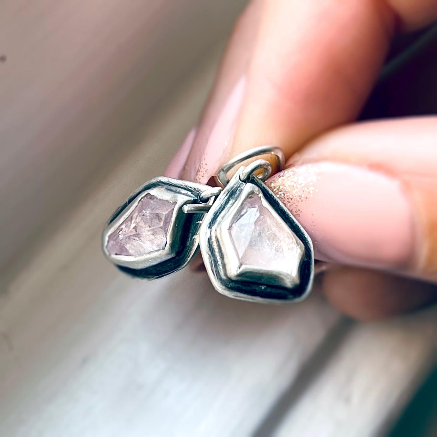 Morganite Drop earrings