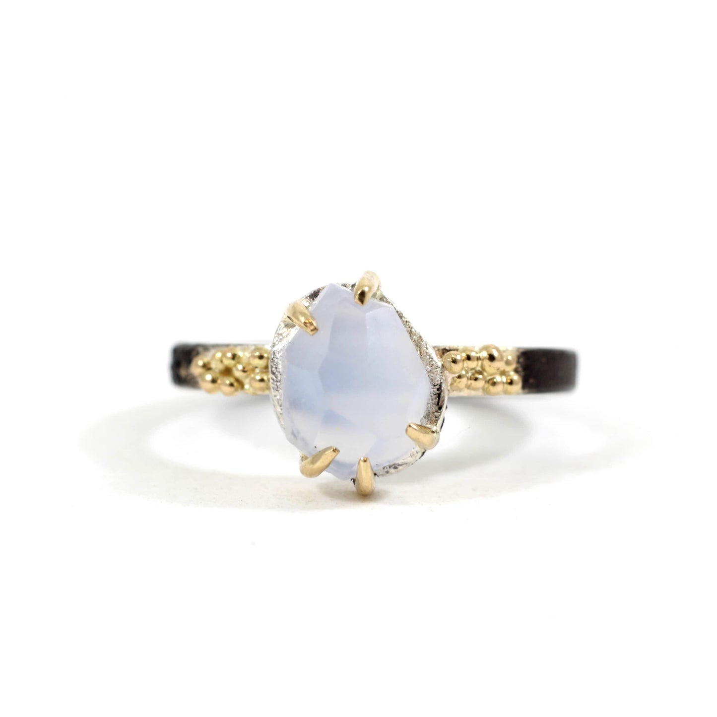 Blue Chalcedony Stone Ring