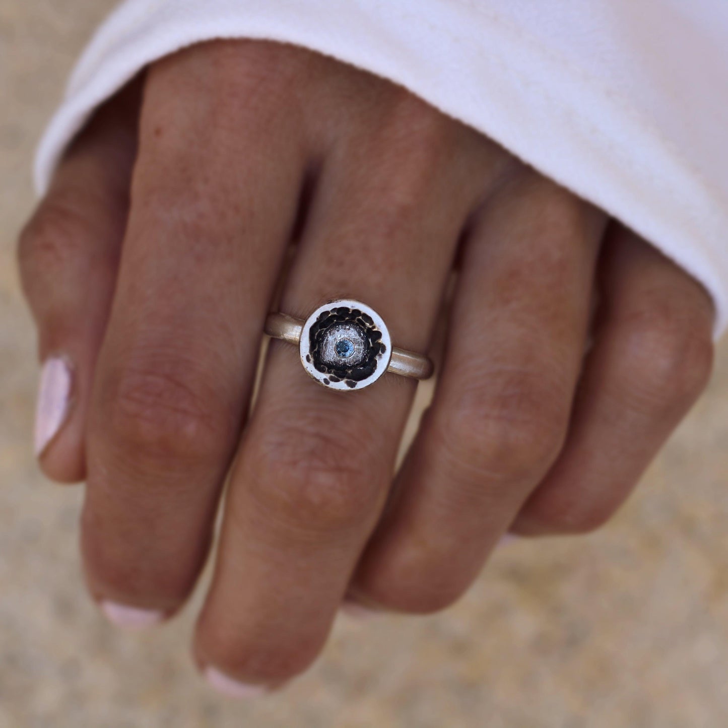 Her Hidden Island - sapphire ring