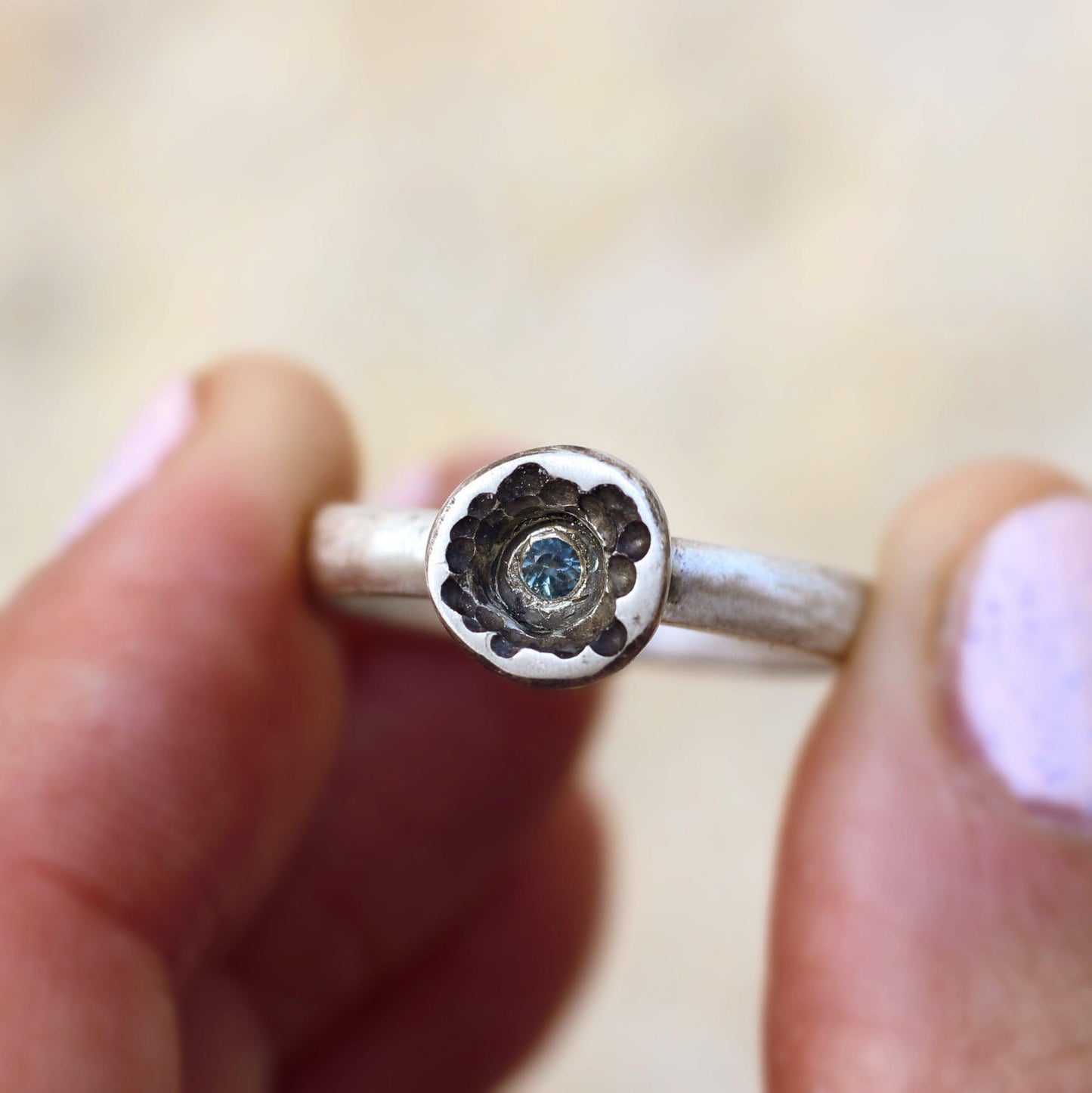 Her Hidden Island - sapphire ring