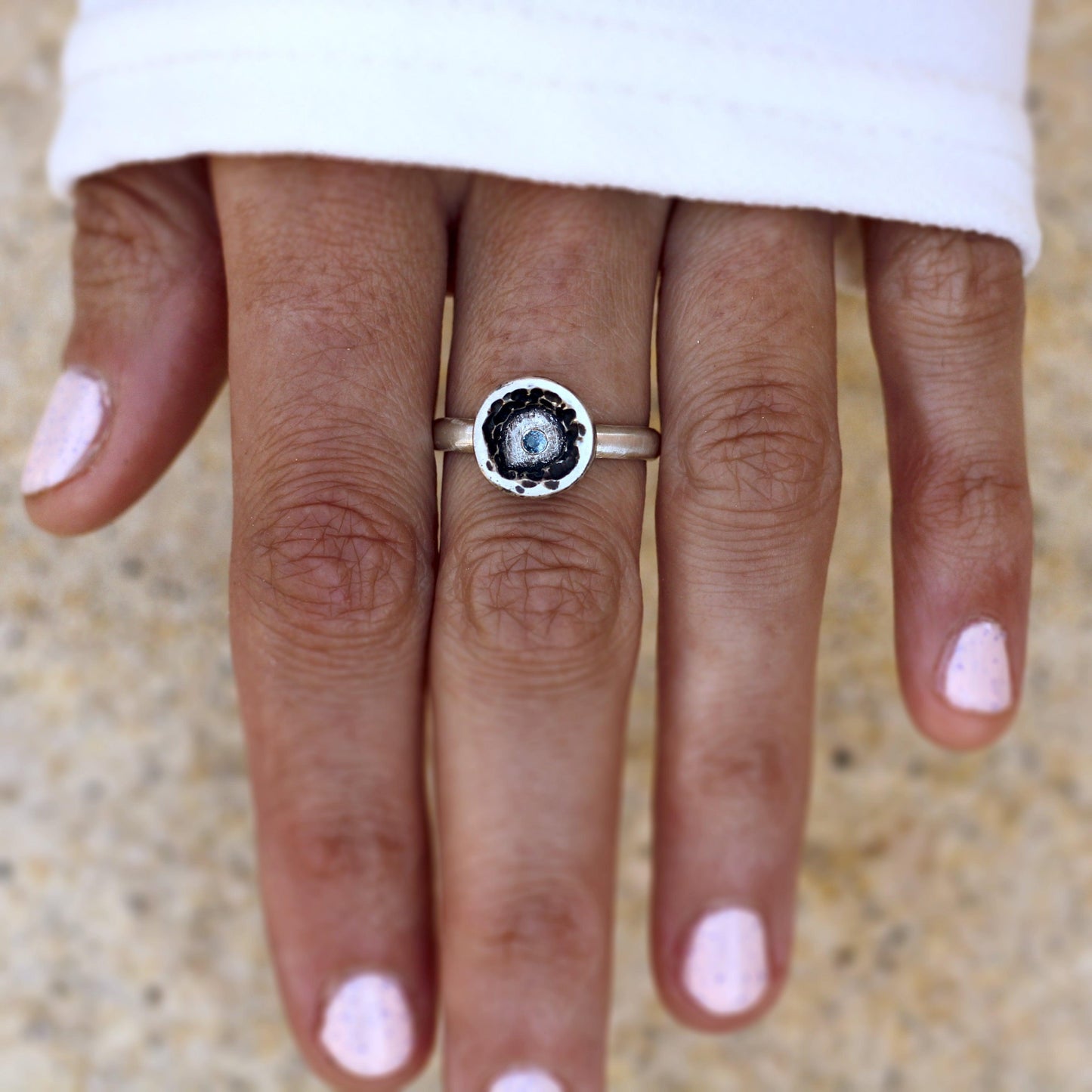Her Hidden Island - sapphire ring