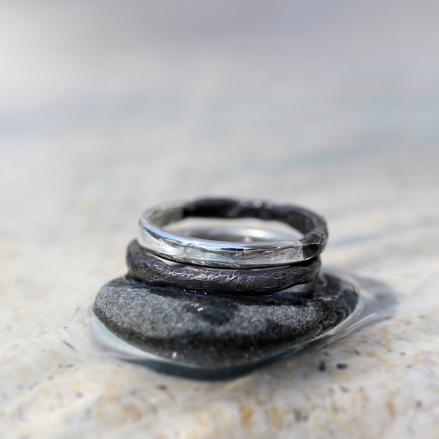Land + Sea Stacking Ring