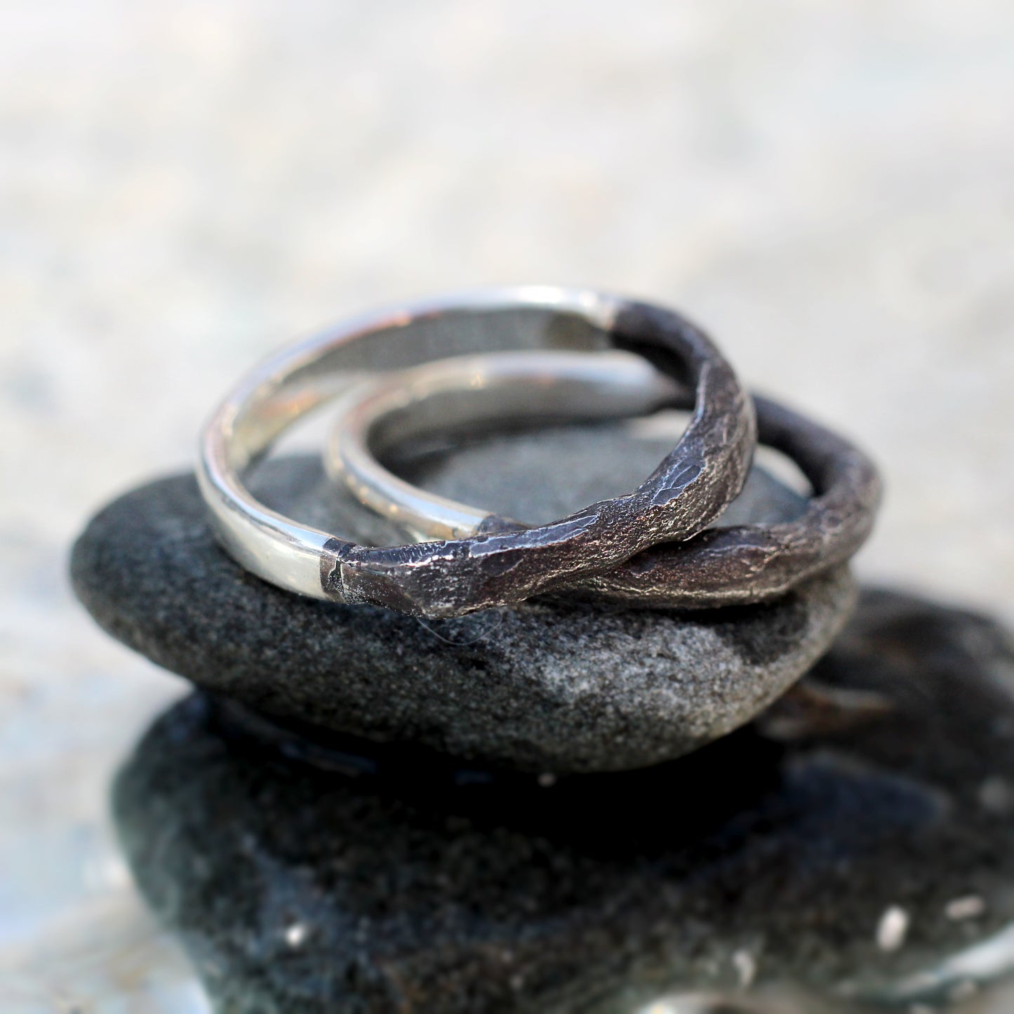 Land + Sea Stacking Ring