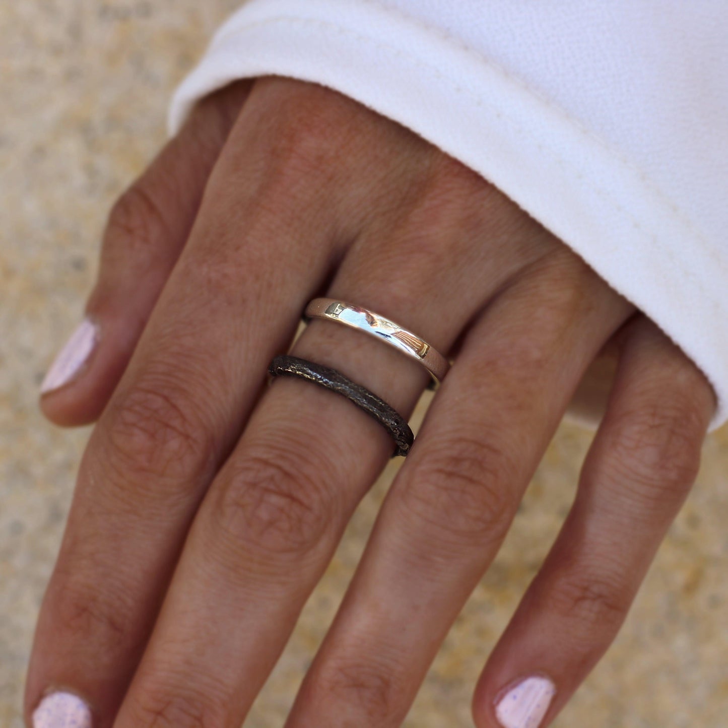 Land + Sea Stacking Ring