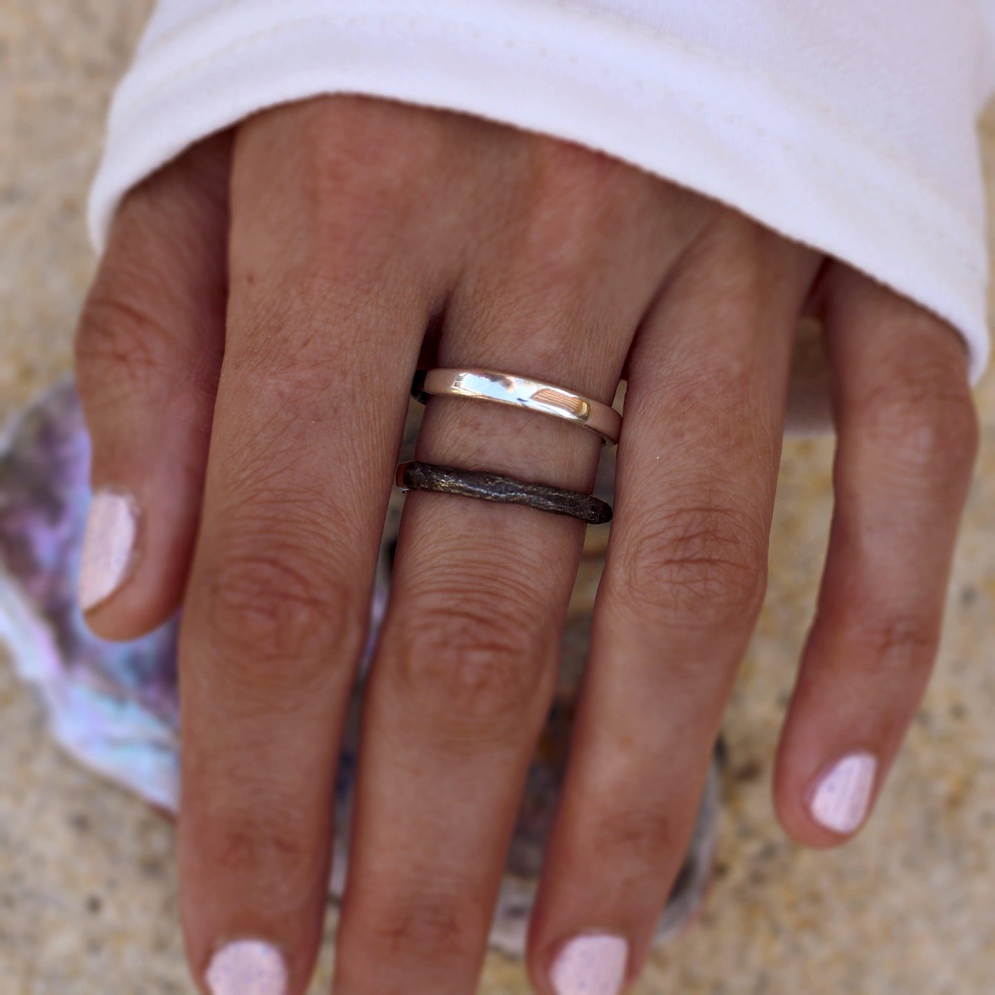 Land + Sea Stacking Ring