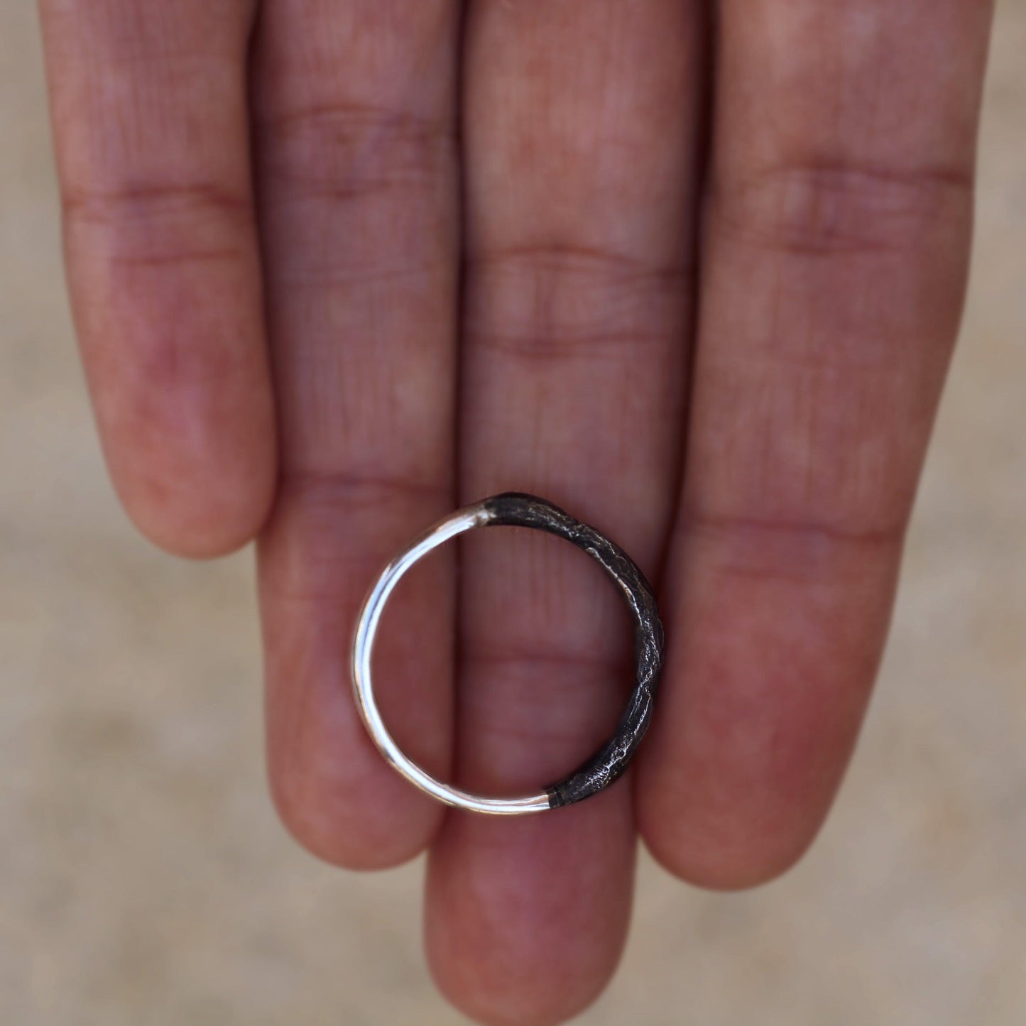 Land + Sea Stacking Ring