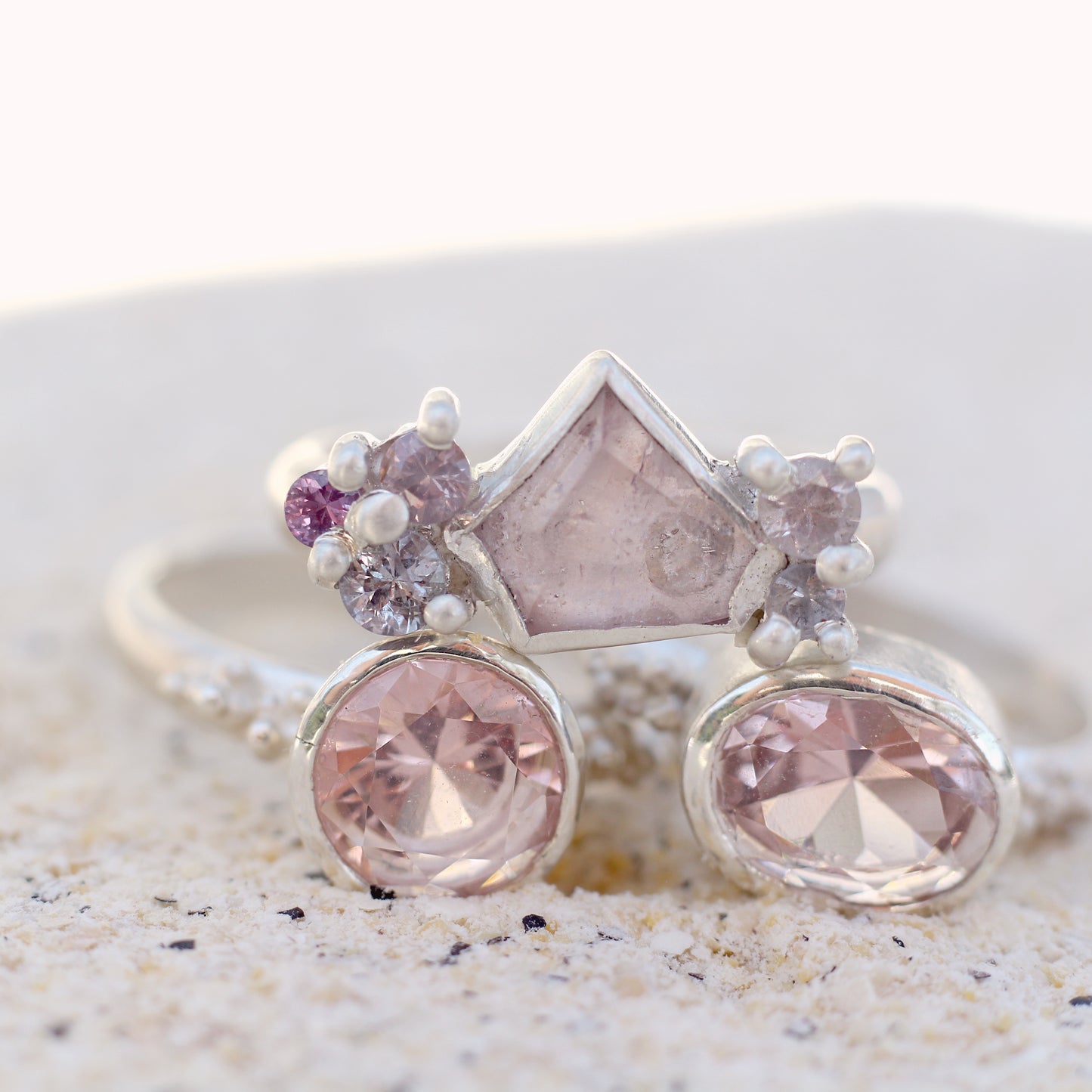 Her Ring - Oval Lab Grown Morganite Ring