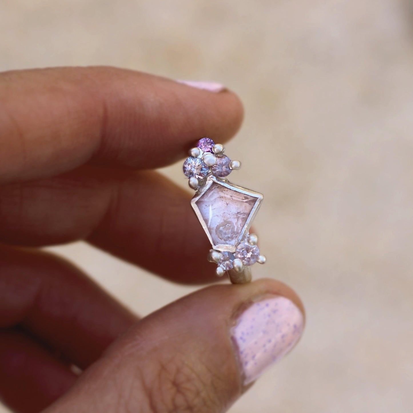 Mermaid's Dream - Morganite Sapphire Ring