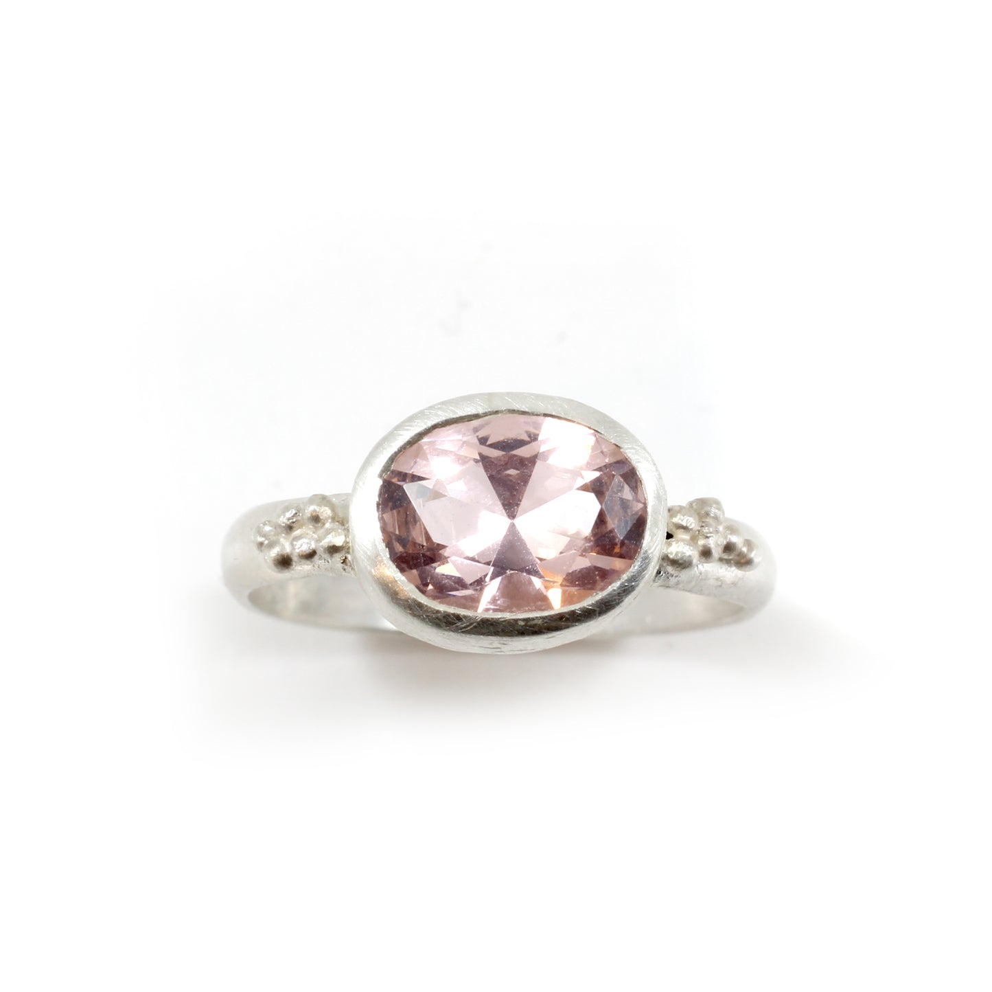 Her Ring - Oval Lab Grown Morganite Ring
