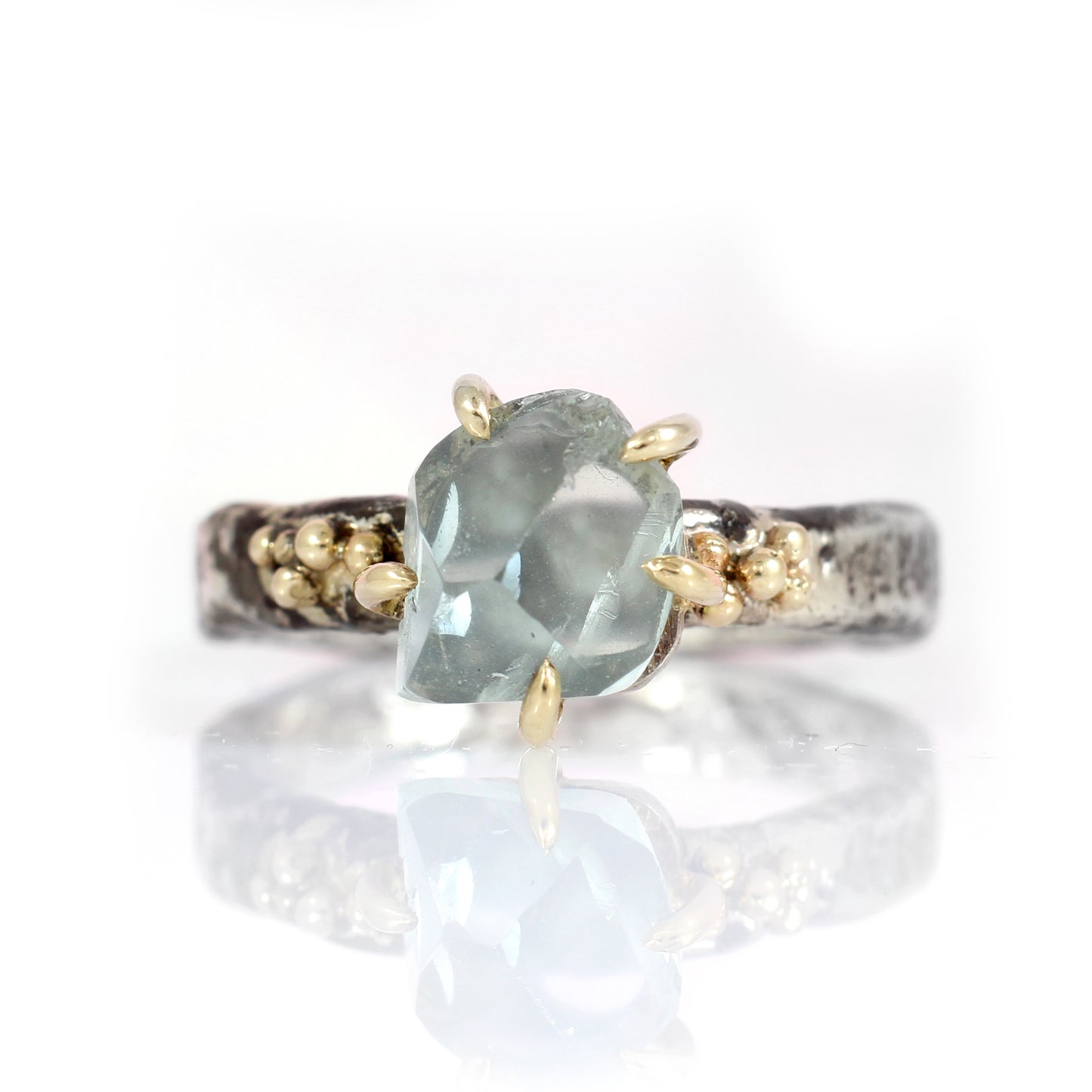 Aquamarine Forest Treasure Ring