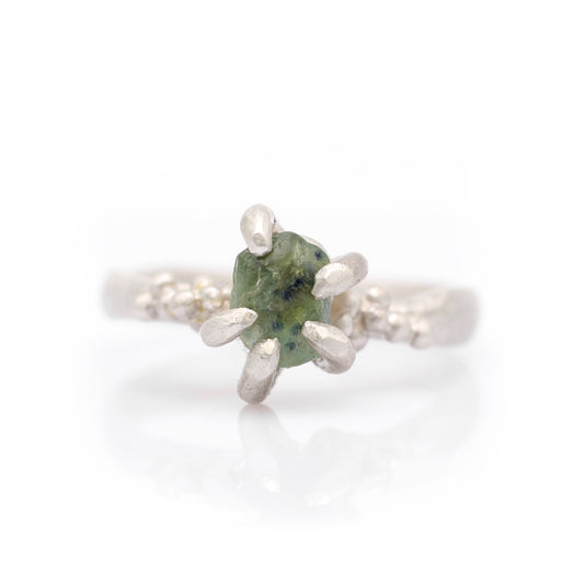Montana Sapphire ring #5 - Forest Treasure