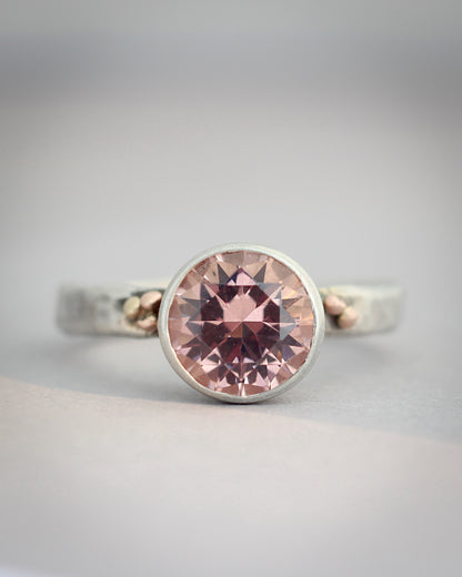 Lab Grown Pink Morganite Solitaire