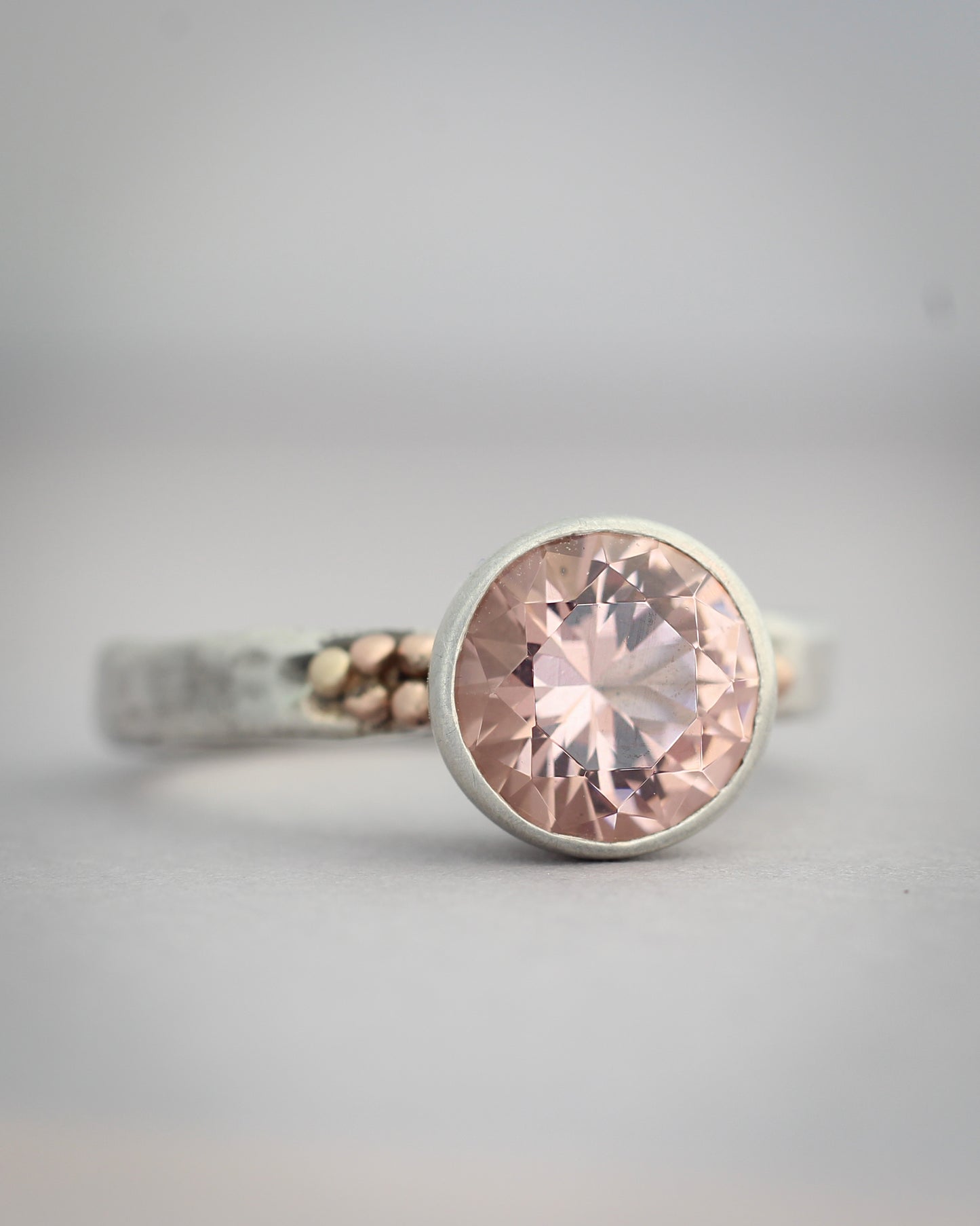 Lab Grown Pink Morganite Solitaire