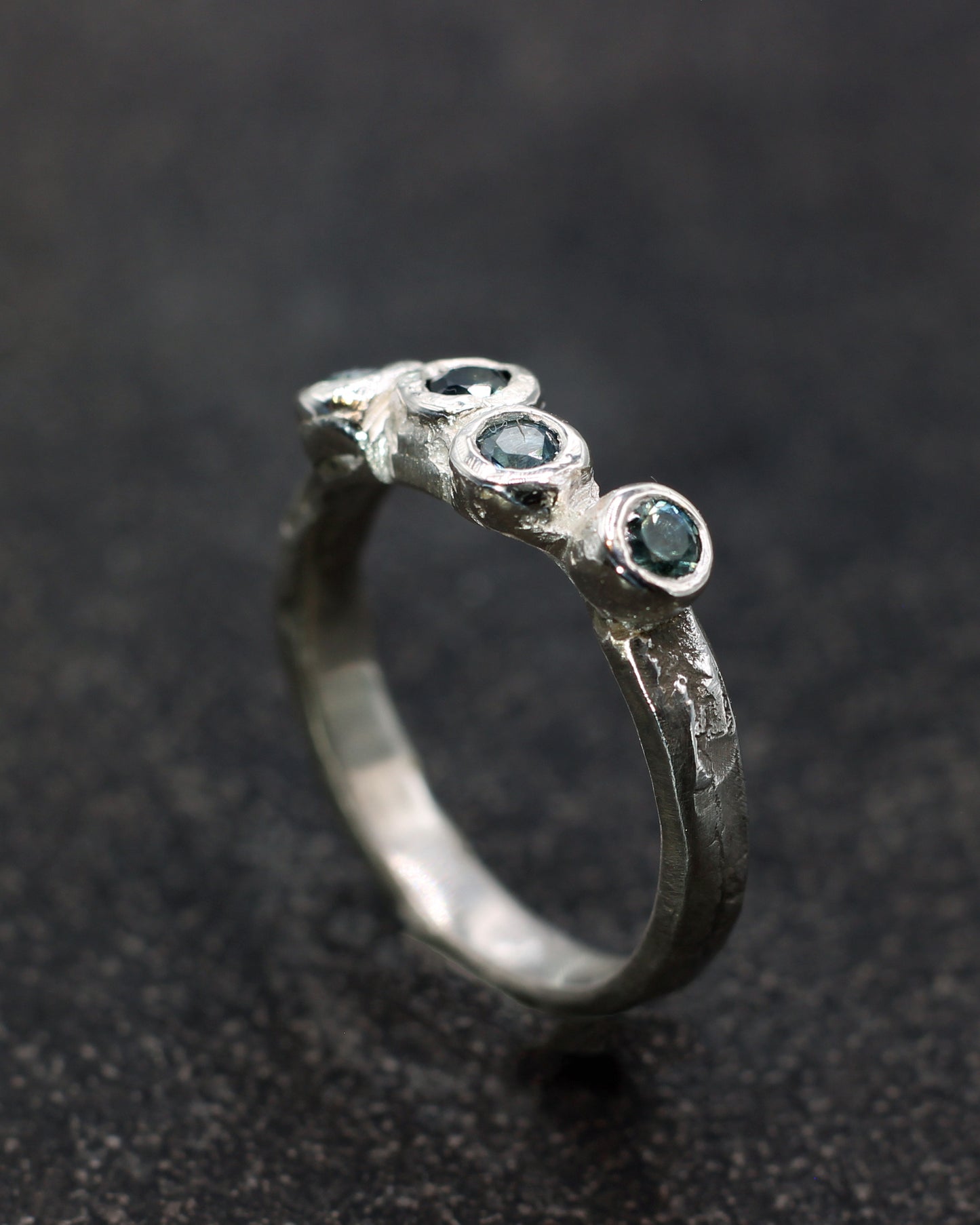Australian Sapphire Barnacle Ring